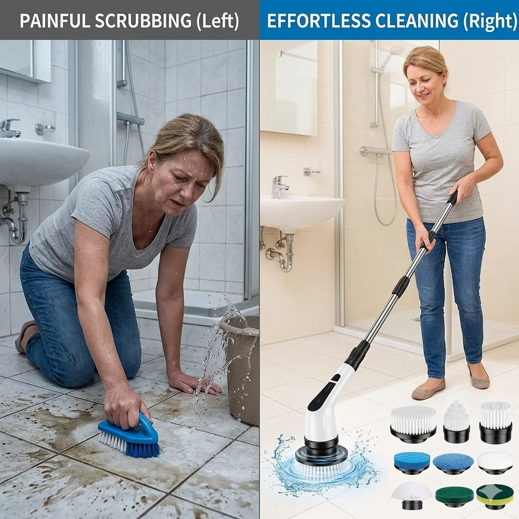 PowerSpin Scrubber Pro - 8-in-1 Deep Cleaning System